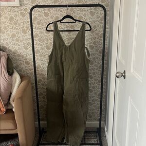 We The Free Olive Jumpsuit